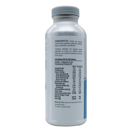 Omega 3 800 EPA y 400 DHA x120 cápsulas blandas, CP Nutrientes - vista alternativa
