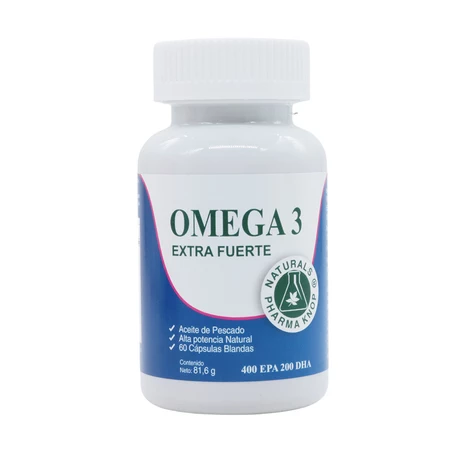Omega 3 Extra Fuerte x 60 cápsulas blandas 