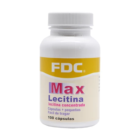 Max Lecitina x 100 cápsulas - FDC
