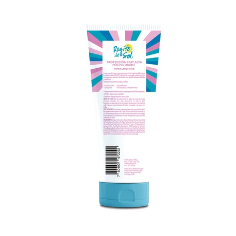 Protector solar piel sensible 50+FP 190 ml - vista alternativa