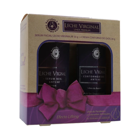 Pack Premium Leche Virginal® ANTI-AGE  Serum Facial 50g & Contorno de Ojos 30 g 