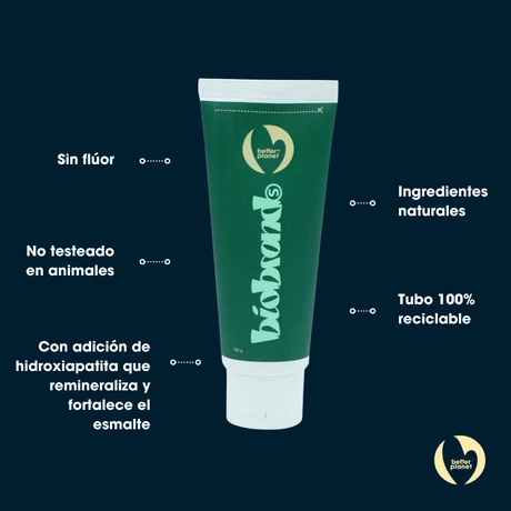 Pasta dental menta sin fluor con Hydroxyapatite 100 g - vista alternativa