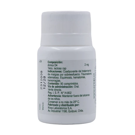 Arnica D6 Comprimidos Simples - vista alternativa