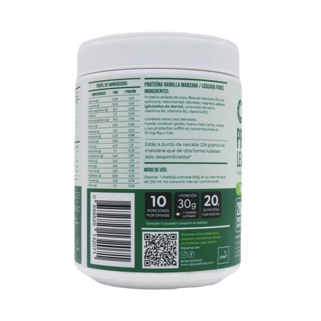 Proteína Lean Active Manza Vainilla 300g, Cascara - vista alternativa