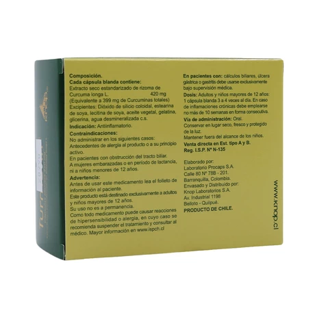 Turmerik 420 mg x 30 cápsulas - vista alternativa