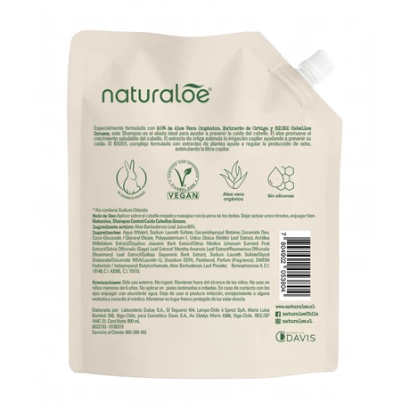 Shampoo Caída - Graso Eco Refill 800 mL - vista alternativa