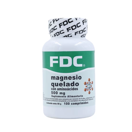 Magnesio quelado 500 mg x 100 comprimidos - FDC