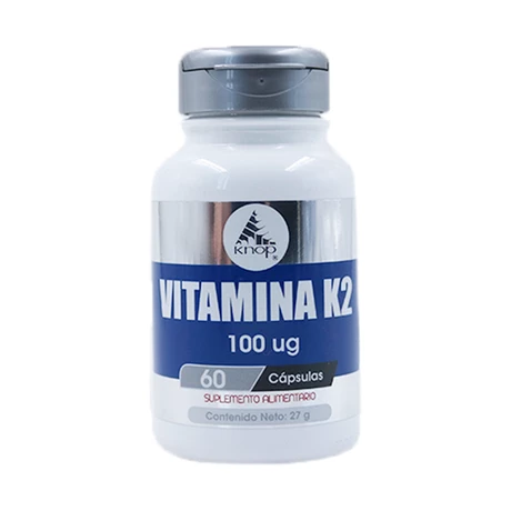 Vitamina K2 100 ug x 60 cápsulas - Knop Laboratorios®
