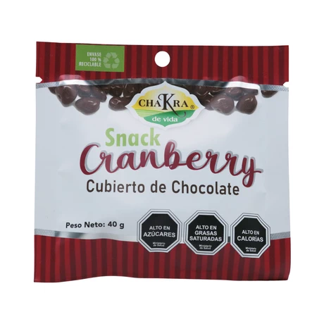 Cranberry cubierto de chocolate leche 40 g, CDV