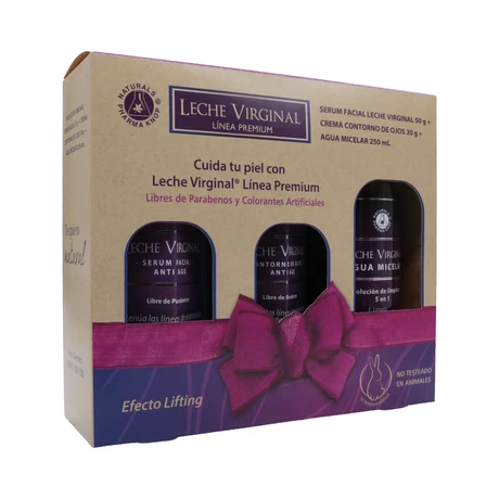 Pack Leche Virginal® Serum Facial 50 g + Contorno de Ojos 30 g + Agua micelar 250 Ml