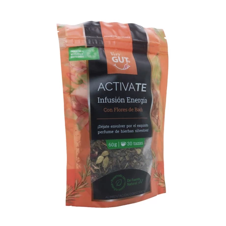 Infusión Energía C. Flores de Bach 60 g, Very Gut