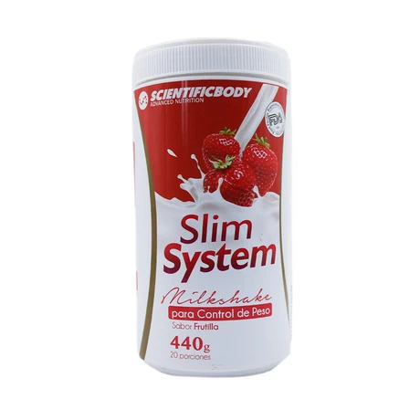 Slim System milkshake frutilla 440g - Scientific Body®