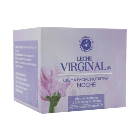 Crema Facial Nutrición Noche sin parabenos 50g, LV 