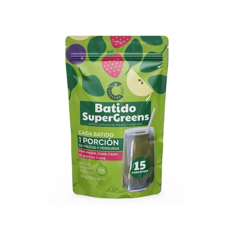 Batido supergreens 180 g, Cascara
