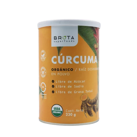 CURCUMA EN POLVO ORGANICA 230 G, BROTA