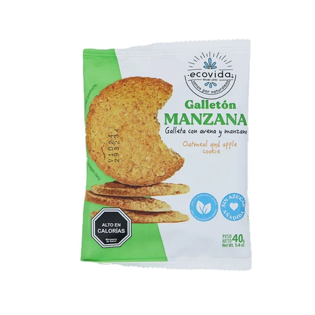 Galletón Manzana 40 Gr Ecovida