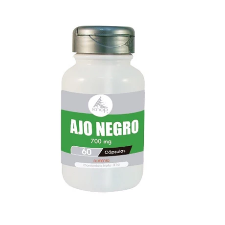 Ajo negro 700 mg x 60 cápsulas – Knop Laboratorios®
