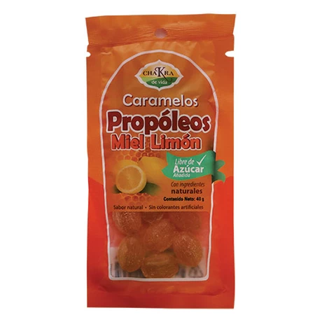 Caramelos de Propóleos Miel limón 40g - Chakra de Vida®  - vista alternativa