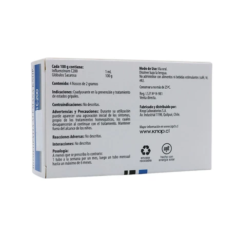 Influenzinum C-200 x 4 tubos - vista alternativa