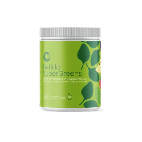 Batido supergreens 360 g, Cascara