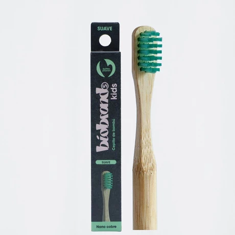 Cepillo dental suave biodegradable kids menta 1 Un