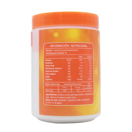 Psyllium Metalax sabor naranja x180 grs, FNL - vista alternativa