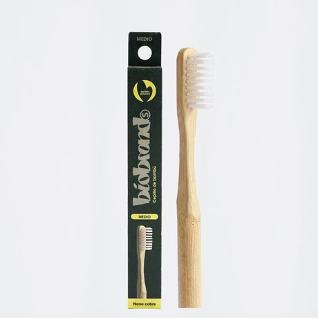 Cepillo Dental Biodegradable Blanco Medio
