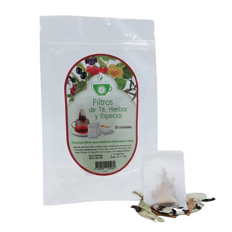 FILTROS DE TÉ, HIERBAS Y ESPECIAS 20 UNID.