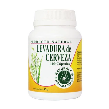 Levadura de Cerveza 350 mg x 100 cápsulas - Pharma Knop®