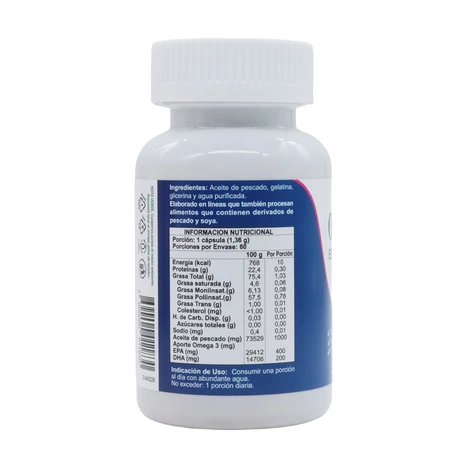 Omega 3 Extra Fuerte x 60 cápsulas blandas  - vista alternativa