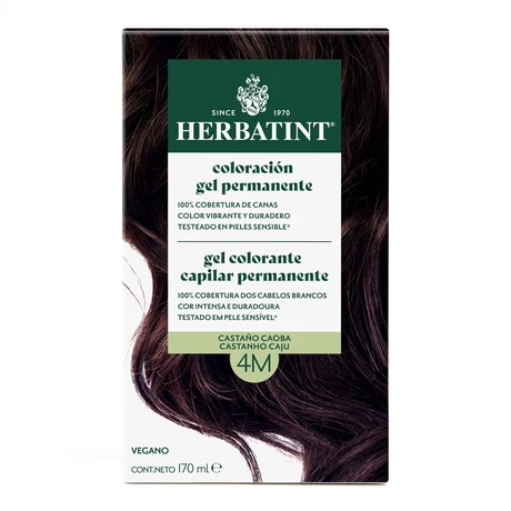 Tintura permanete 4m cast. caoba 150 ml, herbatint - vista alternativa
