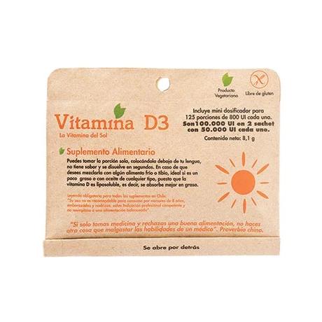 Vitamina D3 5g (125 porciones) - Dulzura Natural