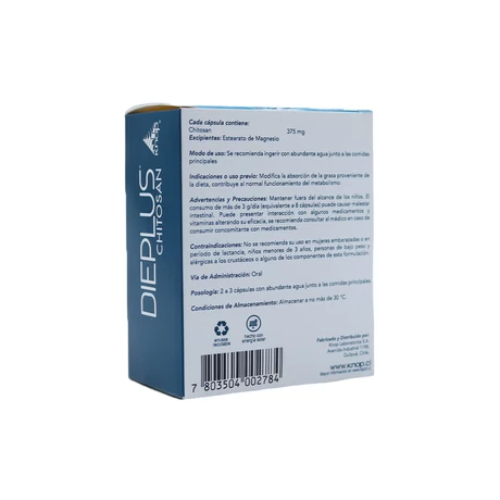 Dieplus Chitosan 60 cápsulas  - vista alternativa