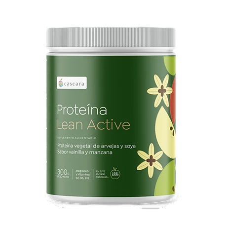 Proteína Lean Active Manza Vainilla 300g, Cascara