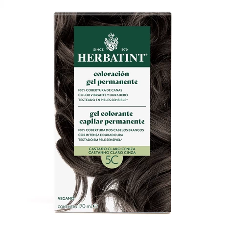Tintura permanente 5C Castaño Claro Ceniza 150 ml