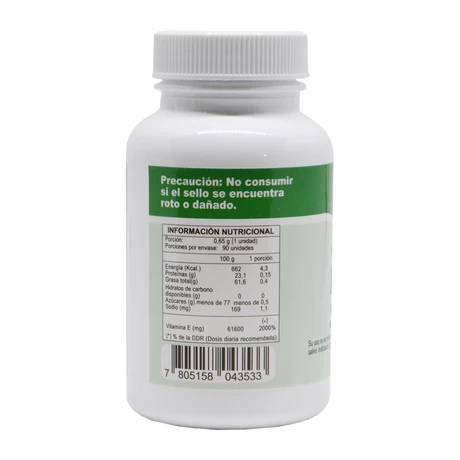 Vitamina E natural 400 mg x 90 cápsulas - FDC - vista alternativa