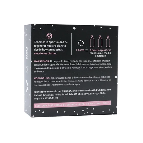 Shampoo Anticaída en barra 70 g - Natural Detox - vista alternativa