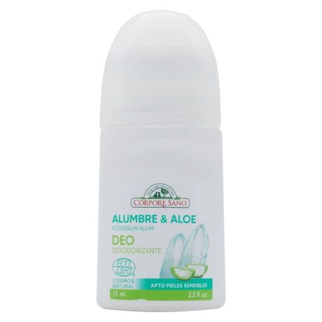 Desodorante roll-on alumbre-aloe vera 75 ml