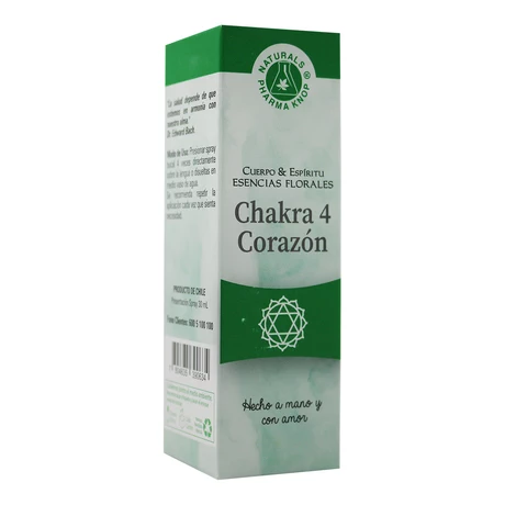 Esencia Floral Chakra 4 Corazón 30 mL, Pharma Knop