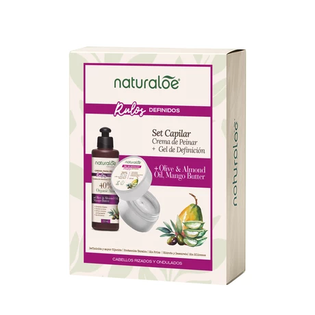 Pack Naturaloe Gel Rulos 200 g + Crema para peinar 250 mL
