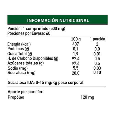 Propolis x 60 comprimidos - Knop Laboratorios® - vista alternativa