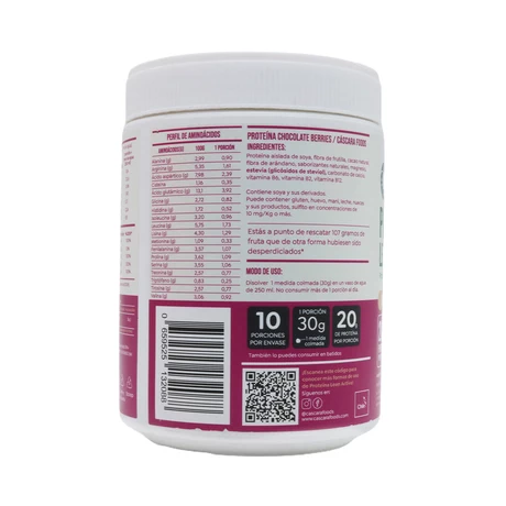 Proteína Lean Active Berries Choco 300g, Cascara - vista alternativa