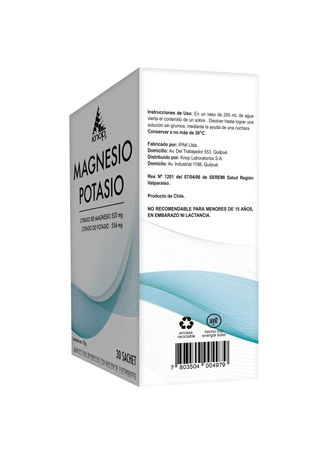 Magnesio + Potasio x30 sachet 4 grs, Knop - vista alternativa