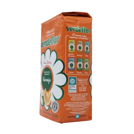 Yerba mate naranja 500 g , Verde Flor - vista alternativa