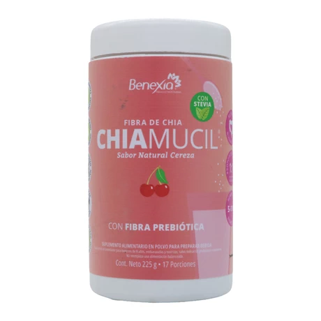 Fibra Chiamucil cereza stevia s/glu 225 g, Benexia