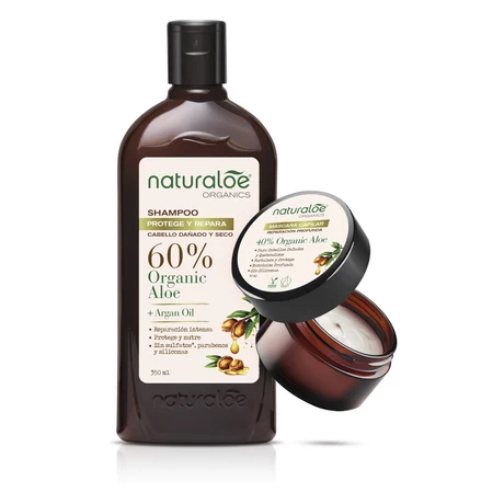 Pack Naturaloe Shampoo 350 mL + Mascara Capilar 90 mL Argan - vista alternativa