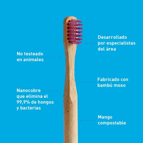 Cepillo Dental Biodegradable Kids Morado - vista alternativa