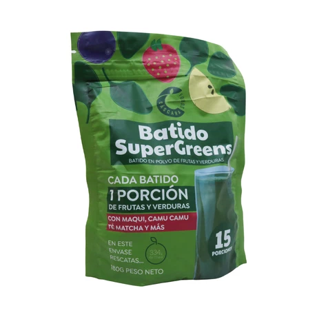 Batido supergreens 180 g, Cascara