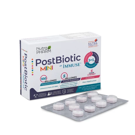 PostBiotic Mini x30 comprimidos masticables, Nutrapharm