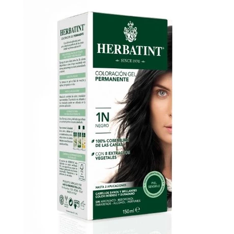Tintura permanente 1n negro herbatint